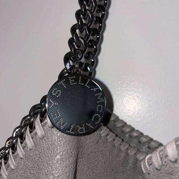 Stella McCartney Large Falabella - Grey w Silver Chain - Picture 11 of 16
